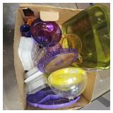 Colorful Plastic Ware- Pitcher, Cake Stand,