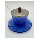 Cobalt Blue Glass Condiment Cup