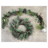 Artificial twigs, pine branches, & pinecones 21in