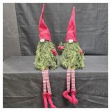 (2) Gnome Christmas Tree Shelf Sitters
