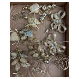 Variety of Gold Glitter Ornaments