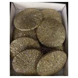 Regency 6in Grooved Glitter Disc Orns.