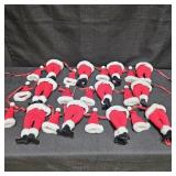 (3) 6ft long Garland w/ Santa Hat and Bottoms