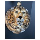 Blown Glass Lion Ornament
