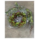 Felt Leaves, Berries & Pinecone Wreaths & Garland.