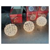 (3) 6in Lighted Sphere Lights