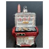 Hand Blown BBQ Grill Ornament