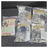 (5) Table Top Christmas Tree Decoraring Kits