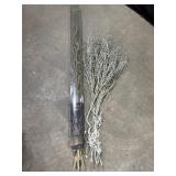 48in lighted curly natural branches & 42in