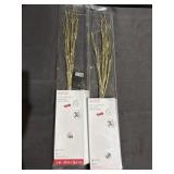 2 - 30in pre-lit gold colored branches in original