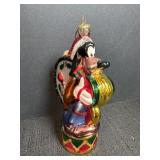 Vtg. Disney Glass Goofy Ornament