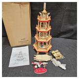 German-style Christmas Carousel 4 tier-new