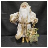 Santa Claus Statue w/ Tree, Gem, & Present Bag