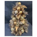 Tabletop Gold Colored Tree Decoration