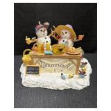 Lenox, The Lemonade Stand, snowmen figurine by