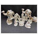 14 pc. Ceramic Holland Nativity Scene