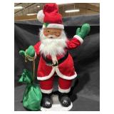 Vtg (likely Annalee) winking Santa doll, 34in.