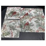 Holiday Cardinal 2- 36in Table Runners & 8