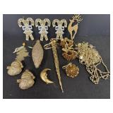 Misc Gold Christmas Ornaments &