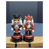 2 - 8.5in nutcracker stocking holders, drummer &