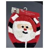 Santa 2pc Bath Set-new