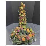 Frosted Fruit 23in Tree & 18in Wreath