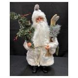 Santaï¿½s Workshop Winter White Santa, 17in tall
