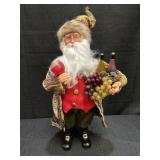 Santaï¿½s Workshop Wine Tasting Santa, 17in tall