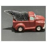 9" Holiday Peak LED Red Truck - work