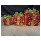 Lighted Christmas Present Decorations