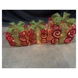 Lighted Christmas Present Decorations