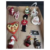 Misc Christmas Ornaments, Santa, Trees,