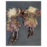 (2) Pose able Fairy Doll Ornaments