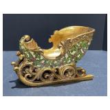 13" Winterberry Sleigh Tabletop Decor