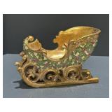 13" Winterberry Sleigh Tabletop Decor