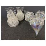Hand-Blown Glass Angel Ornaments w/
