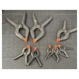 4 sizes plastic spring clamps