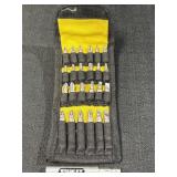Stanley screwdriver bit set w/holder & extension