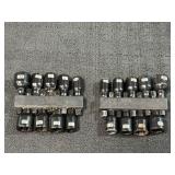 2 Magnetic Hex Nut Driver Sets, 1/4" to 1/2", SAE