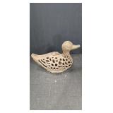 Cast-iron Hanging Duck Candle Holder