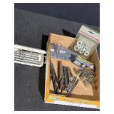 Variety of drill bits, drill stops & misc.