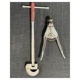 Basin wrench & vtg wire stripper tool