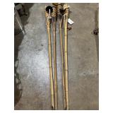 (4) bamboo tiki torches