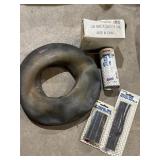 Tire repair items - rubber patch kit, tire repair