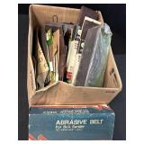Belt sander abrasive belts & sheets of sandpaper