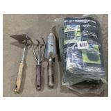 Lawn and garden utility bag & hand gardening tools