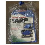 Storage shop general purpose tarp 9ï¿½4"x11ï¿½6ï¿½ new