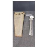Dial Caliper measuring tool w/ leather