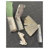 2 welding torch tip cleaner sets, feeler gauge set