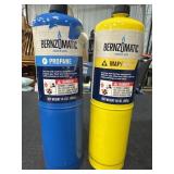 2 Bernzomatic propane tanks